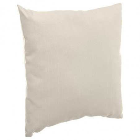 Coussin de décoration extérieure déhoussable - Blanc cassé - 40 x 40 cm - Gamme Korai