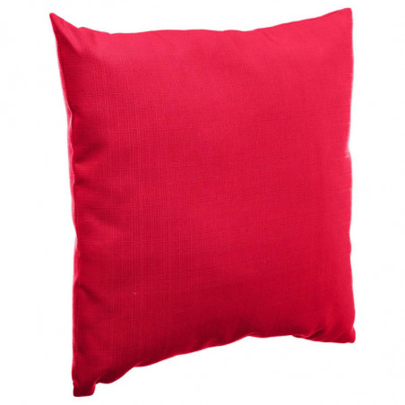 Coussin d'extérieur déhoussable - Rouge grenade - 40 x 40 cm - Gamme Korai