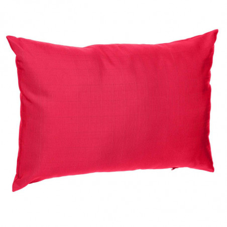 Coussin d'extérieur déhoussable - Rouge grenade - 50 x 30 cm - Gamme Korai