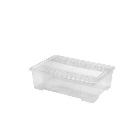 Texbox en plastique transparent - 28L - L 57 x l 38 x H 17 cm