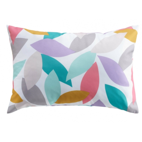 Coussin rectangulaire en polyester avec motif pétales Fantasia - Multicolore - 40 x 60 cm