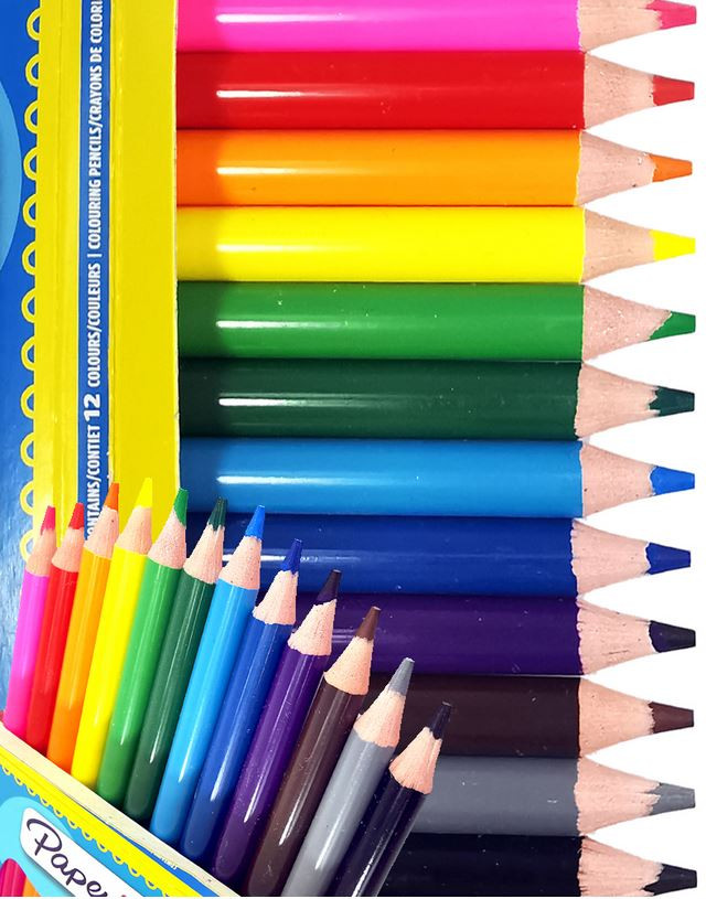 CRAYONS DE COULEUR EASY PAR 12