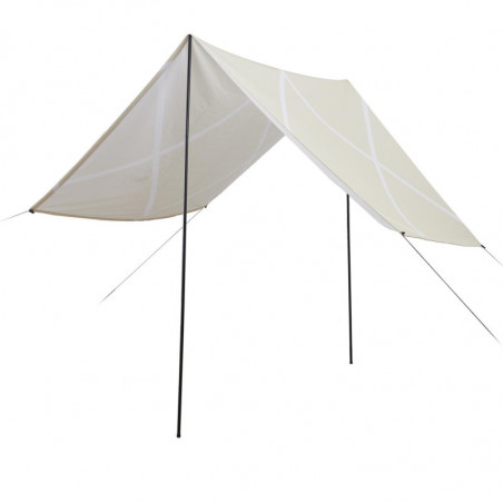 Tente de jardin en tossu et métal - Beige - l 170 x H 200 x L 300 cm