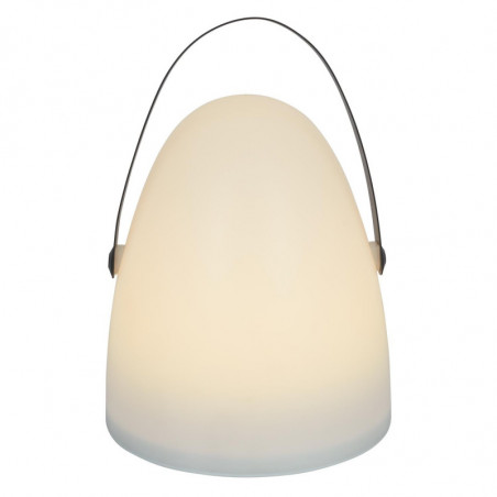 Lampe d'extérieur avec poignée - Blanc - H 30 x D 21 cm