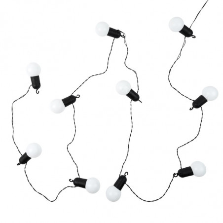 Guirlande lumineuse d'extérieure 10 ampoules - Blanc - L 270 cm