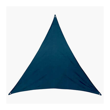 Toile solaire triangle "Anori" - 400 x 400 x 400 cm - Polyester - Bleu pétrole