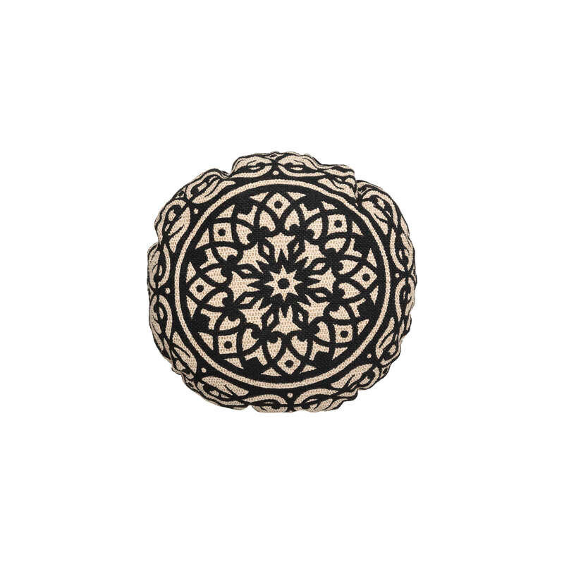 Coussin de sol - D 50 cm - Noir
