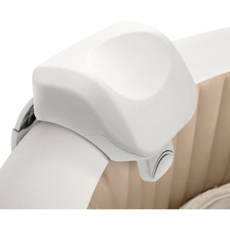 Appui tête Deluxe pour pure spa gonflable Intex - Blanc - L 28 x P 17 x H 23 cm