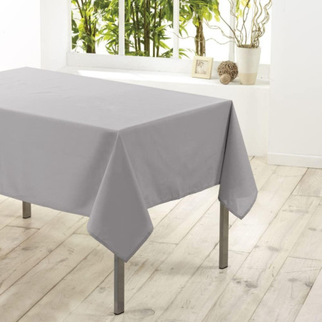 Nappe rectangle "Essentiel" - Gris - 140 x 200 cm