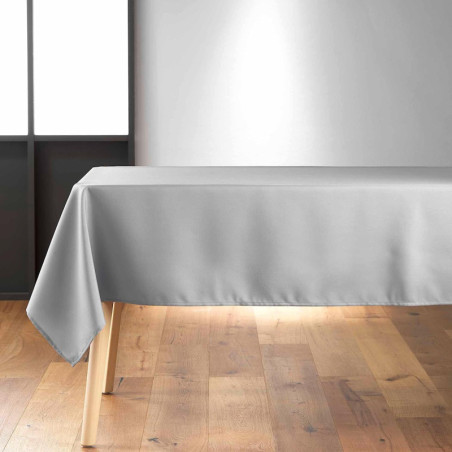 Nappe rectangle "Essentiel" - Gris - 140 x 300 cm