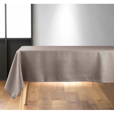 Nappe rectangle "Essentiel" - Taupe - 140 x 200 cm