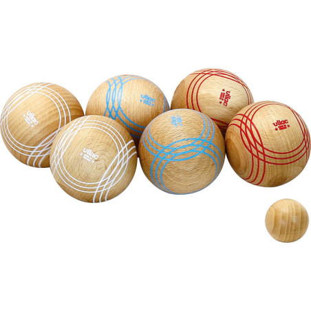 Jeu de pétanque Compet' en bois - Jeux d'extérieur - Made in France