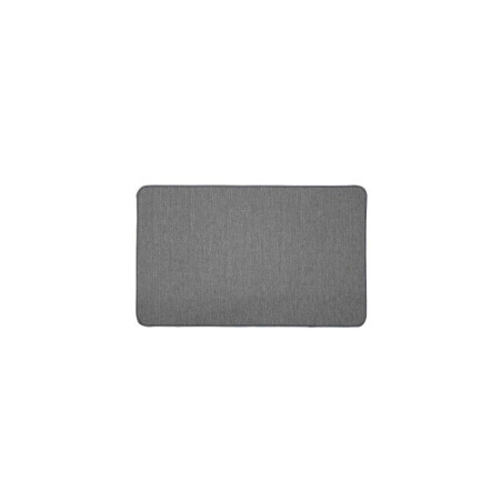 Tapis d'intérieur rectangle tissé uni "Manea" - Gris - 45 x 75 cm