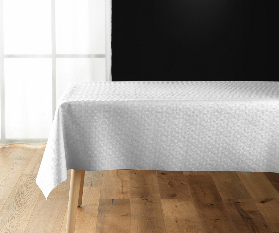 Sous nappe en PVC Bulgo - Blanc - 140 x 140 cm