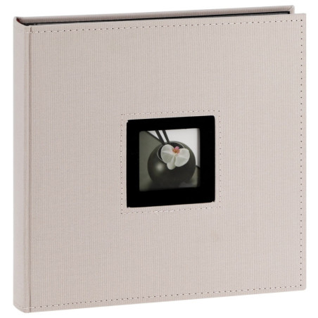 Album photos traditionnel "Walther" pour 100 photos 10x15 cm ou 100 photos 11,5x15 cm - Gris- L 25 x l 26 cm