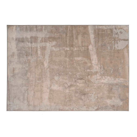 Tapis d'intérieur rectangle en coton tissé "Siria" - Beige - 140 x 200 cm