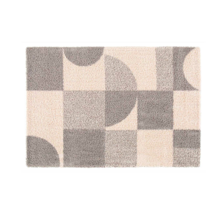 Tapis d'intérieur rectangle à motifs "Tyler" - Gris / Beige - 120 x 170 cm