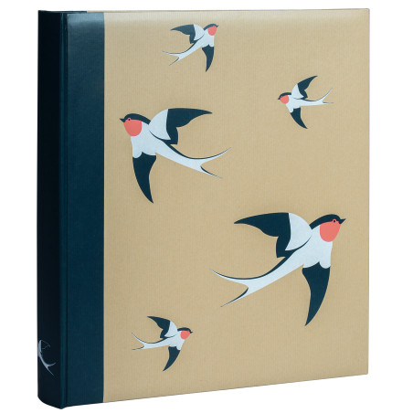 Album photos à pochettes 11.5 x 15 cm "Kraffty" à motifs oiseaux - 500 photos - Blanc