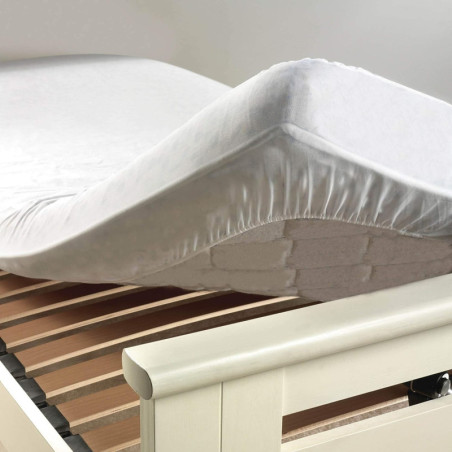 Protège matelas en éponge imperméable anti-acariens - Blanc - 180 x 200 cm