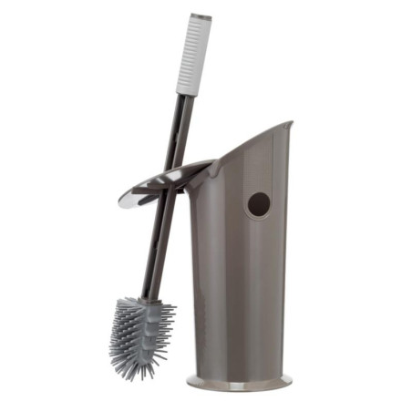 Brosse à WC "Evolution" en plastique - Taupe - H 41,5 cm