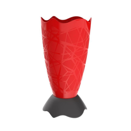 Porte-parapluie - Drop - 27,5 x 54,5 cm - Rouge/Noir