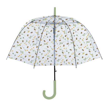 Parapluie transparent avec motif d'abeilles - Transparent - D 83 x H 81,5 cm