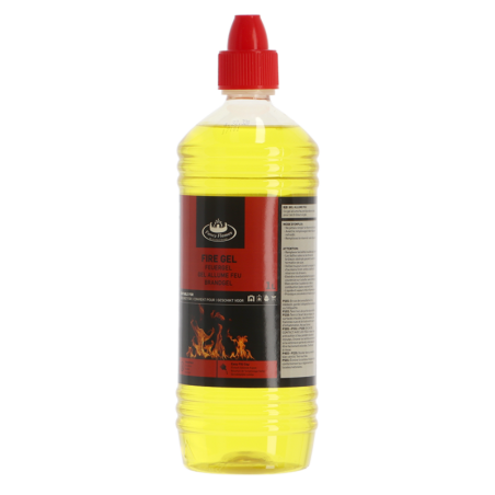 Gel allume-feu pour flambeaux culbuteur - Jaune - 1L