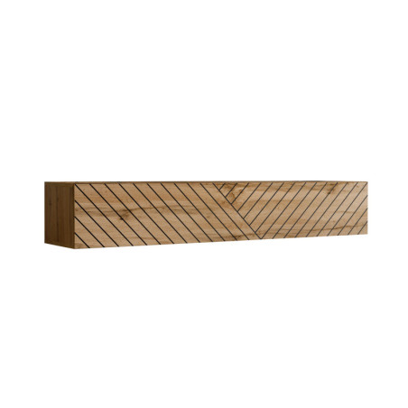 Meuble TV murale "Switch" en bois - Beige - L 180 x H 30 x P 40 cm
