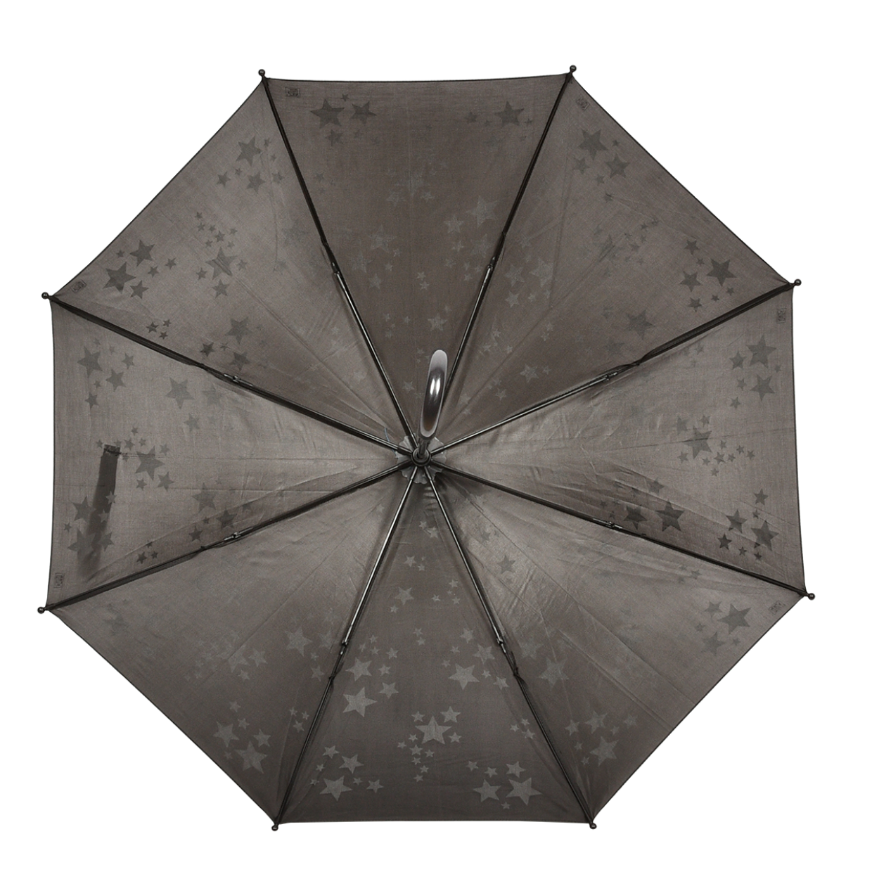 Parapluie pour enfant réfléchissant imprimés étoiles - Noir - D 87,5 x H  71,2