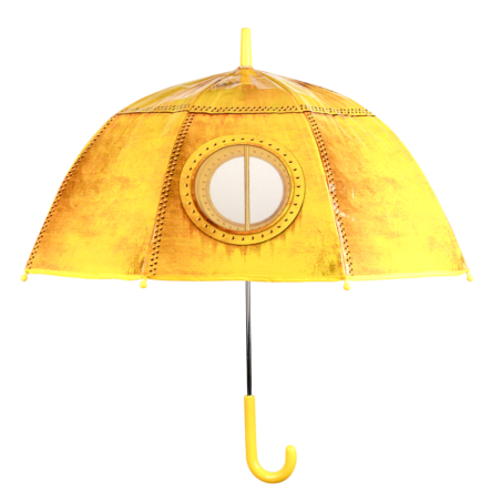 Parapluie pour enfant avec fenêtre - Couleurs aléatoires - D 71 x H 70,5 cm