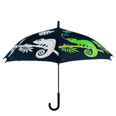 Parapluie pour enfant imprimés caméléon - Noir - D 87 x H 69,1 cm