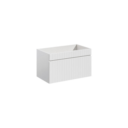 Meuble sous vasque 80 cm - H 46 x l 80 x P 45.6 cm - Emblematic White