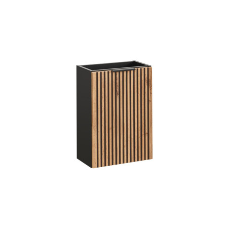 Meuble sous vasque en bois - L 40 x H 57 x P 22 cm - Sylve Black Wotan