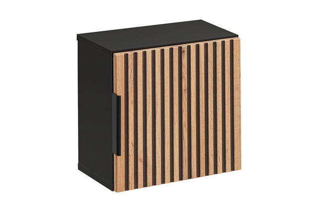 Meuble de rangement mural en bois Block : 3 casiers et 1 placard - Ramis