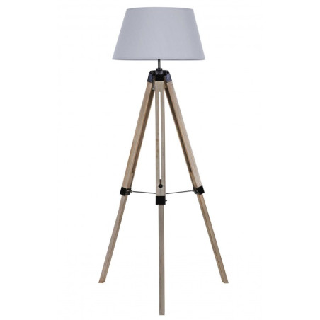 Lampe "Oniro" avec trépied - Beige/Gris clair - D 46 x H 144 cm
