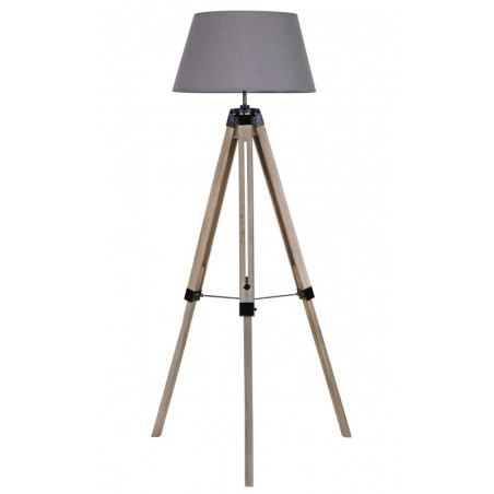 Lampe "Oniro" avec trépied - Beige/Gris foncé - D 46 x H 144 cm