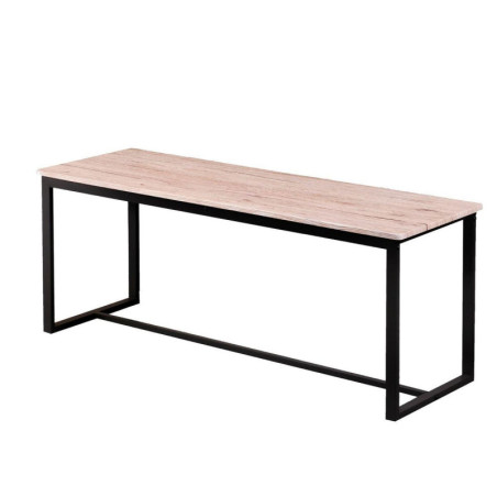 Banc "Dock" - Noir/Beige - L 120 x l 35 x H 45 cm