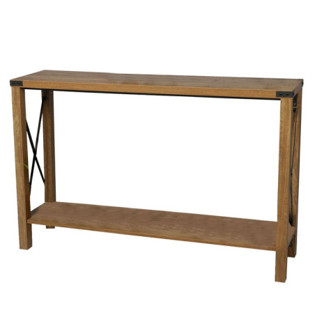 Table console en bois "Jane" - Marron - L 117 x l 29 x H 77 cm