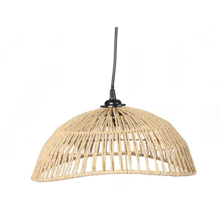 Suspension luminaire "Micha" en corde - D 35 x H 15 cm