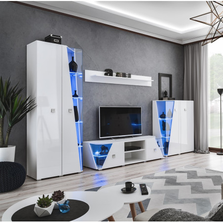 Ensemble meuble TV mural - ABW Edge - 330 x 50 x 200 cm