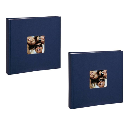 Lot de 2 albums photos traditionnels fun "Walther" pour photos 10x15 cm - 2 x 400 soit 800 photos - Bleu