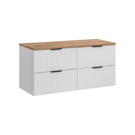 Ensemble meuble sous vasque + plateau - 120 cm - Georgia White