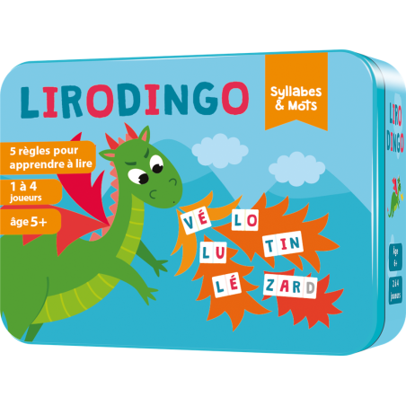 LiroDingo - Syllabes et Mots - Jeux d'apprentisage - 5 ans et +