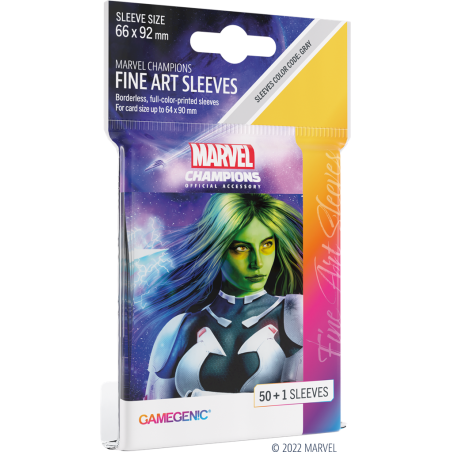 GG - Marvel Champions - Pack de 50 protèges cartes Gamora - Format standard