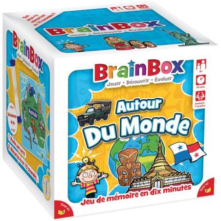 BrainBox - Voyage autour du Monde - Jeu de société