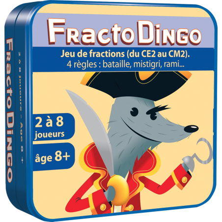 Jeu d'apprentissage - Fractodingo - Jeu de fractions CE2 à CM2