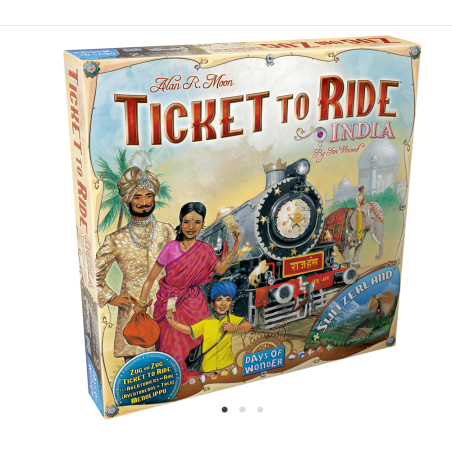 Aventuriers du Rail - Inde / Suisse - Extension - Jeu de société