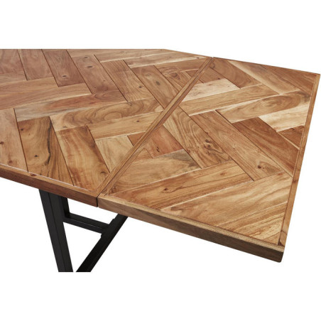 Rallonge "Hamilton pour table à manger en bois massif - Marron - L 40 x P 90 x H 4 cm