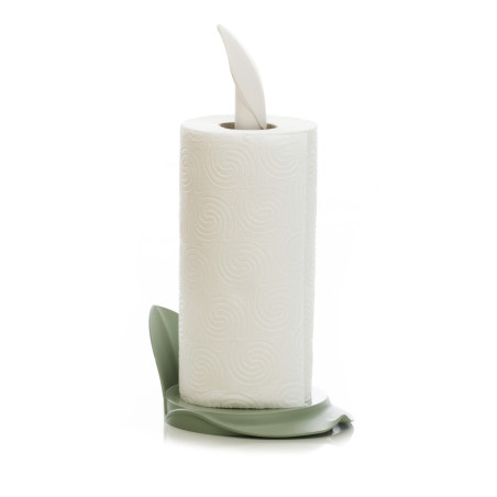 Porte-rouleau essuie-tout - L 14 cm x l 18 cm x H 32,5 cm - Vert