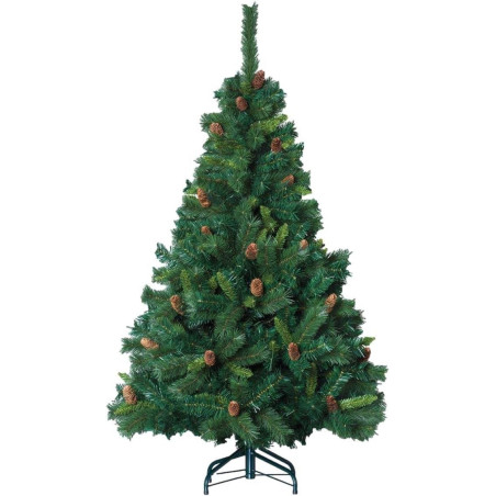 Sapin de Noël artificielle avec pommes de pins "Royal Majestic" - Vert - H 180 cm